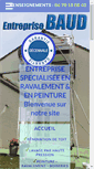 Mobile Screenshot of entreprise-baud.com
