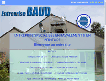 Tablet Screenshot of entreprise-baud.com